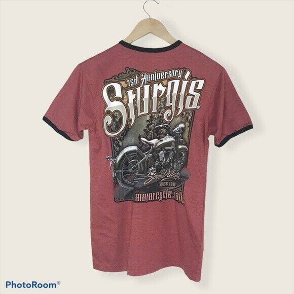 Sturgis Motorcycle Rally Men's Small 75th Anniversary Shirt South Dakota Harley - Picture 3 of 8